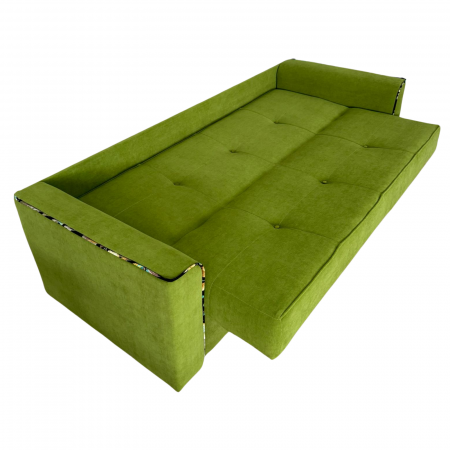 Canapea VERA extensibila, 3 locuri, lada de depozitare, stofa rosu bordo, 225x90x90 [3]
