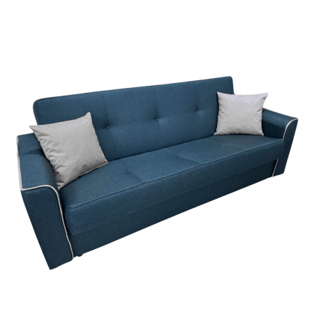 Canapea VERA extensibila, 3 locuri, lada de depozitare, stofa rosu bordo, 225x90x90 [3]