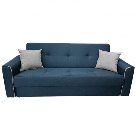 Canapea VERA extensibila, 3 locuri, lada de depozitare, stofa rosu bordo, 225x90x90 [6]