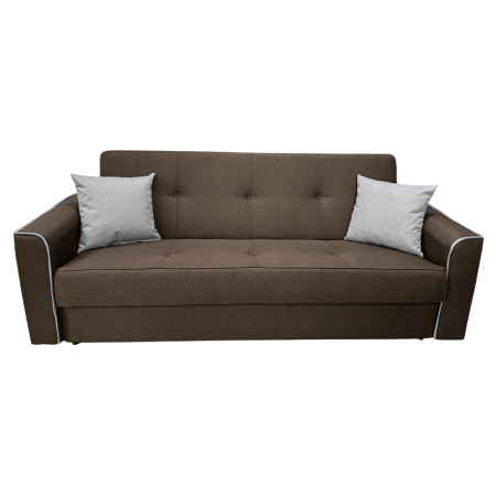 Canapea VERA extensibila, 3 locuri, lada de depozitare, stofa rosu bordo, 225x90x90 [5]
