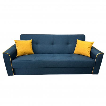 Canapea VERA extensibila, 3 locuri, lada de depozitare, stofa rosu bordo, 225x90x90 [6]