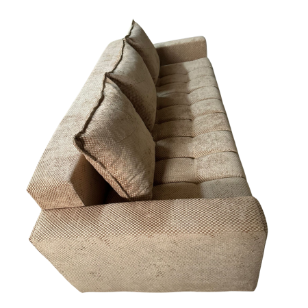 Canapea ZARA extensibila, 3 locuri, cu lada de depozitare, stofa bej auriu , 220x95x80 [9]