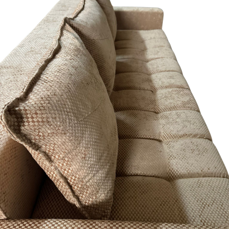 Canapea ZARA extensibila, 3 locuri, cu lada de depozitare, stofa bej auriu , 220x95x80 [8]