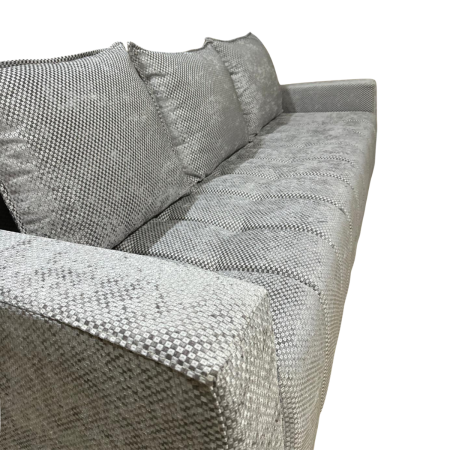 Canapea ZARA extensibila, 3 locuri, cu lada de depozitare, stofa gri lila , 220x95x80 [5]