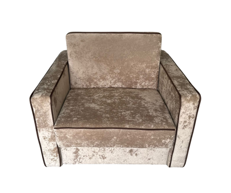 Fotoliu SAMY NEXT extensibil, cu lada de depozitare, stofa plusata bej , cadru metalic ,103x100x92 [5]