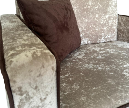 Fotoliu SAMY NEXT extensibil, cu lada de depozitare, stofa plusata bej , cadru metalic ,103x100x92 [7]