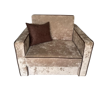 Fotoliu SAMY NEXT extensibil, cu lada de depozitare, stofa plusata bej , cadru metalic ,103x100x92 [2]