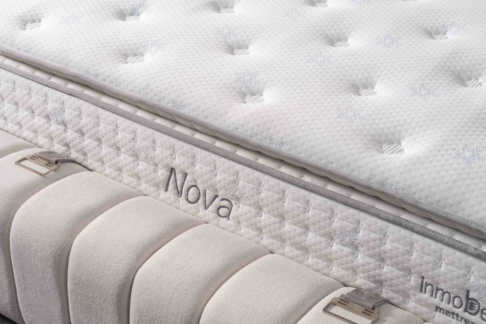 Pat tapitat Nova cadru metalic cu somiera rabatabila si lada depozitare [10]