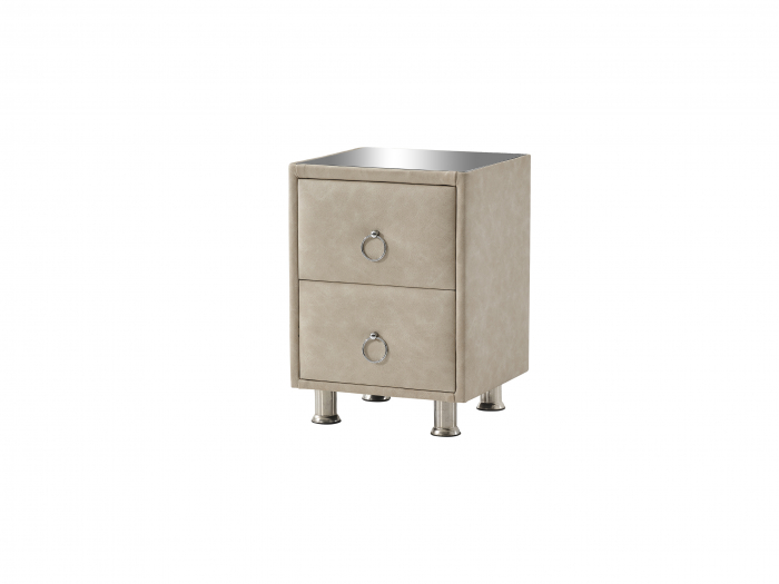 Pat tapitat Roza cadru metalic cu somiera rabatabila si lada depozitare  [15]