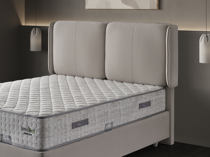 Pat tapitat Boss, cadru metalic cu somiera rabatabila si lada depozitare [4]