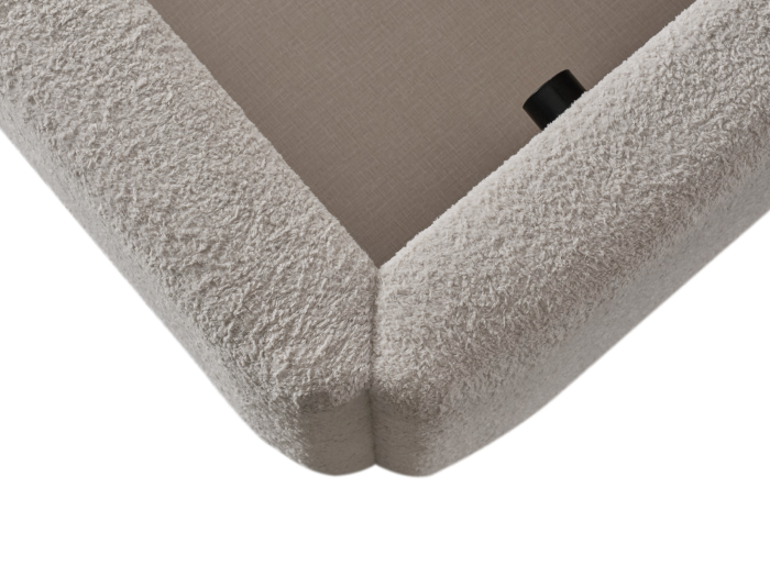 Pat tapitat Sunset, cadru metalic cu somiera rabatabila si lada depozitare [13]