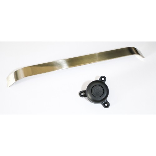 Armonia Comoda alba cu 2 sertare cu manere fronturi MDF Gri [2]