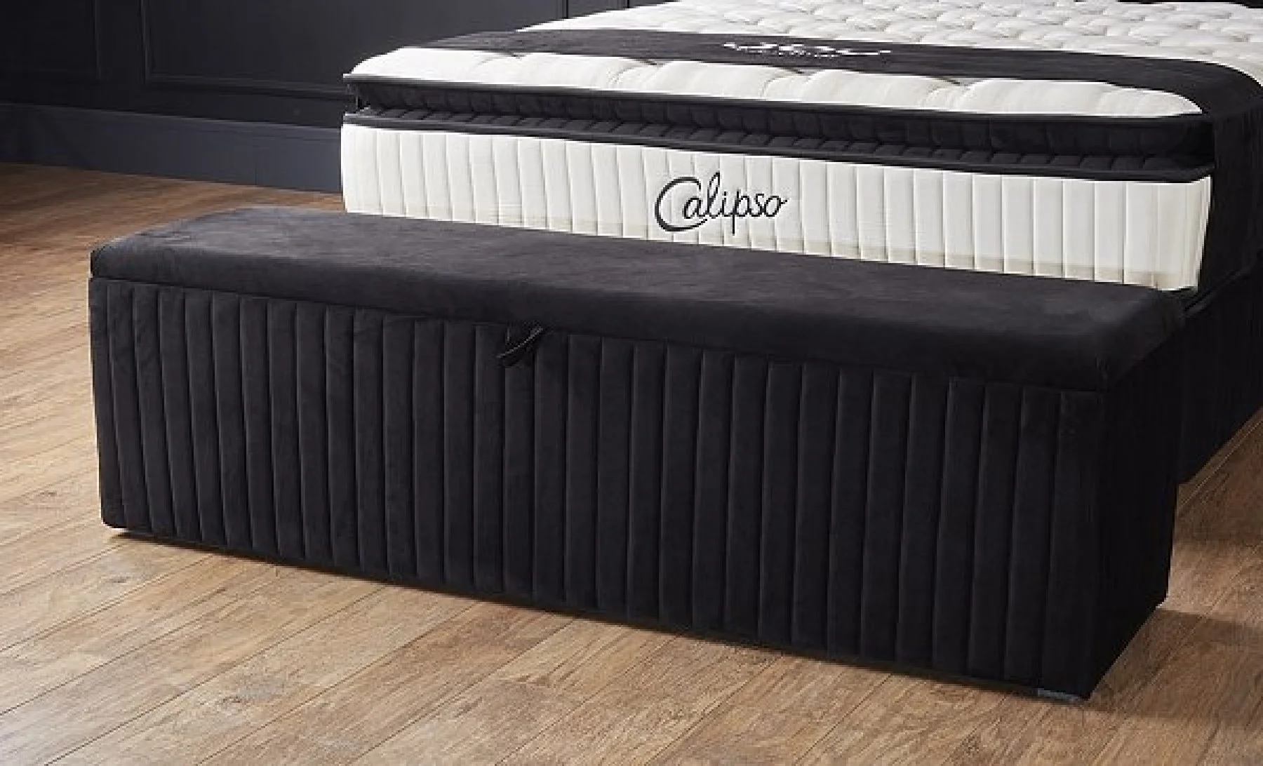 Banca Calipso Negru cu Lada de Depozitare [3]