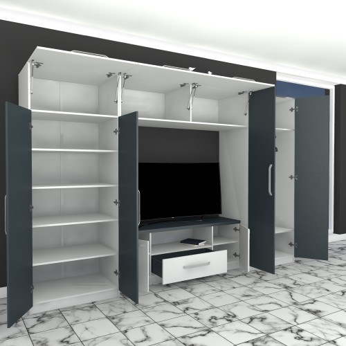 Biblioteca Estrella alba / gri [10]