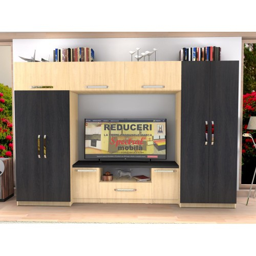 Biblioteca Estrella sonoma / stejar auriu [16]