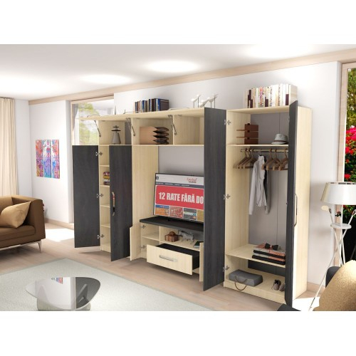 Biblioteca Estrella sonoma / stejar auriu [9]