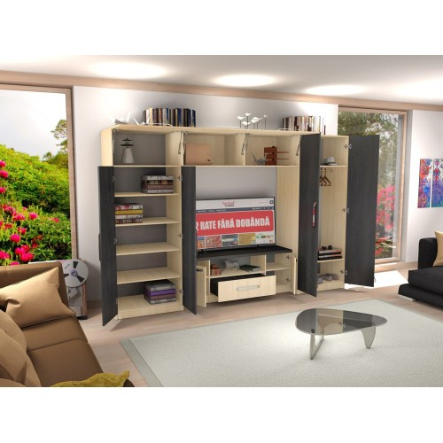 Biblioteca Estrella sonoma / stejar auriu [13]