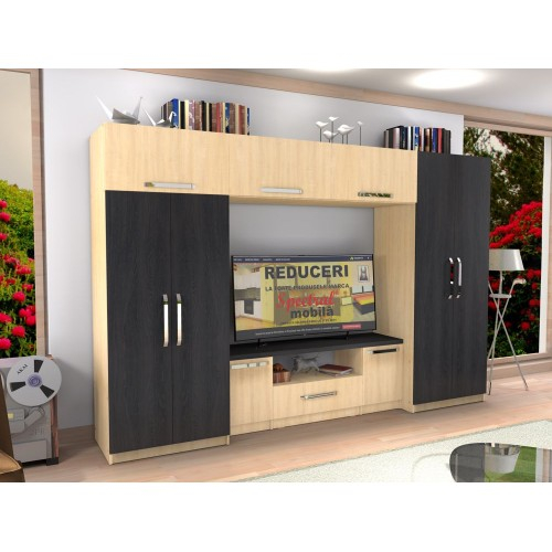 Biblioteca Estrella sonoma / stejar auriu [1]