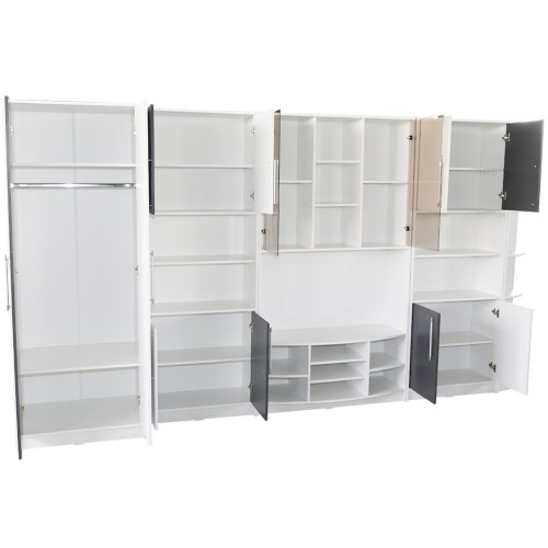 Biblioteca Iris Alb/Gri varianta dreapta [2]