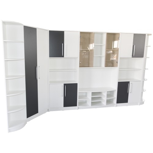 Biblioteca Iris Alb/Gri varianta pe colt [3]