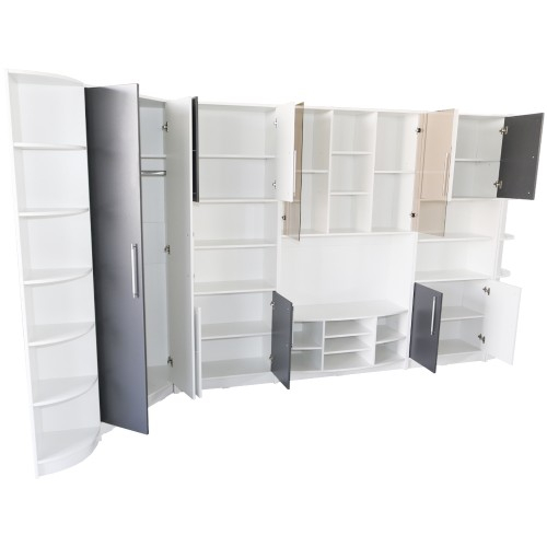 Biblioteca Iris Alb/Gri varianta pe colt [2]