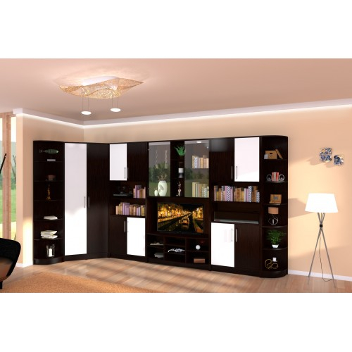 Biblioteca Iris Wenge/Vanilie varianta pe colt [1]