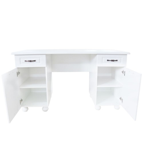 Birou Dynasty MDF Alb, 150 x 65 x 80 cm [5]