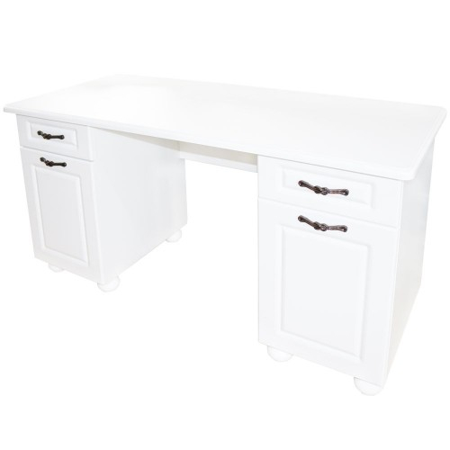 Birou Dynasty MDF Alb, 150 x 65 x 80 cm [2]