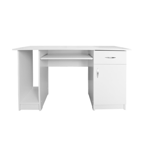 Birou Nero cu 1 usa si 1 sertar, Alb, 120 x 74 x 60 cm [5]