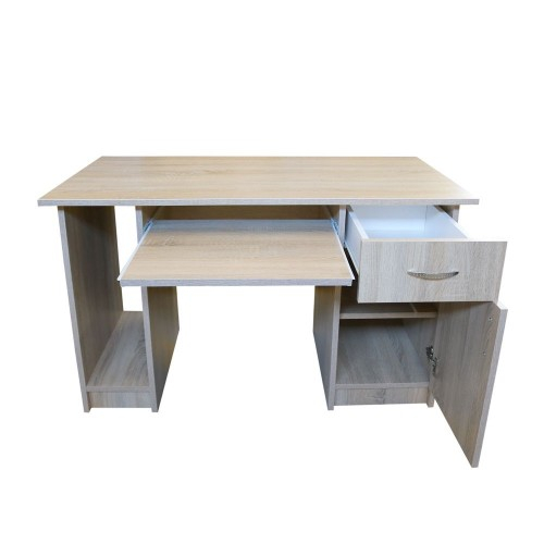 Birou Nero cu 1 usa si 1 sertar, Sonoma, 120 x 74 x 60 cm [3]