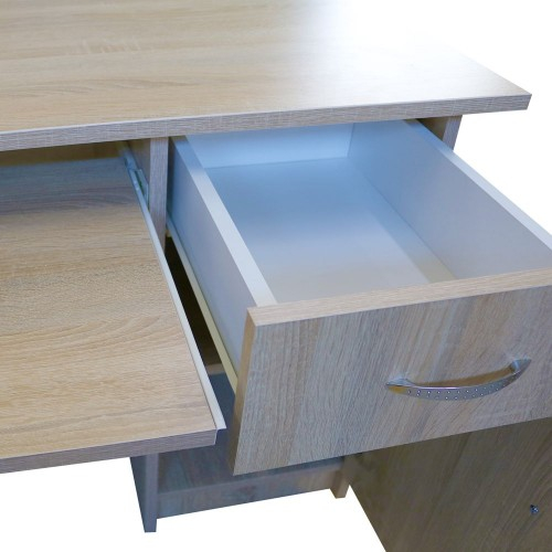 Birou Nero cu 1 usa si 1 sertar, Sonoma, 120 x 74 x 60 cm [2]