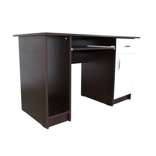 Birou Nero cu 1 usa si 1 sertar, Wenge/Fildes, 120 x 74 x 60 cm [1]