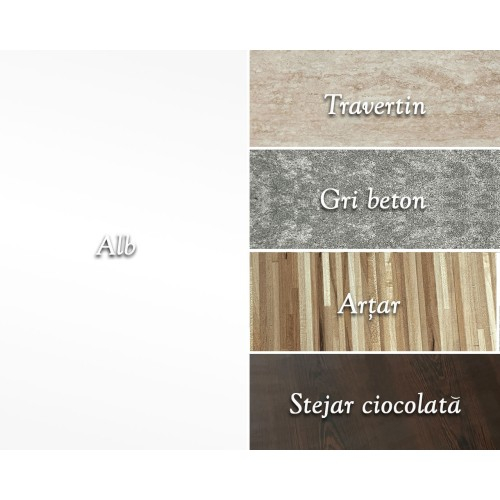 Blat atermic culoare Alb 3 cm [2]