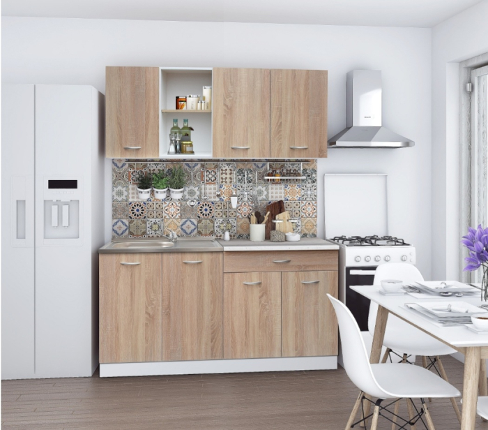 Bucatarie Alaska 1.6m Sonoma&Alb [1]