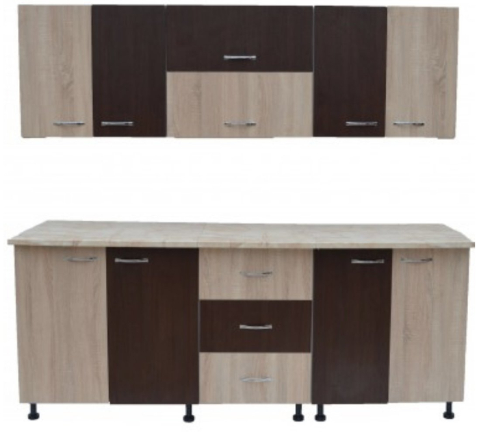 Bucatarie Alina 1.8 m Wenge&Alb&Sonoma [1]