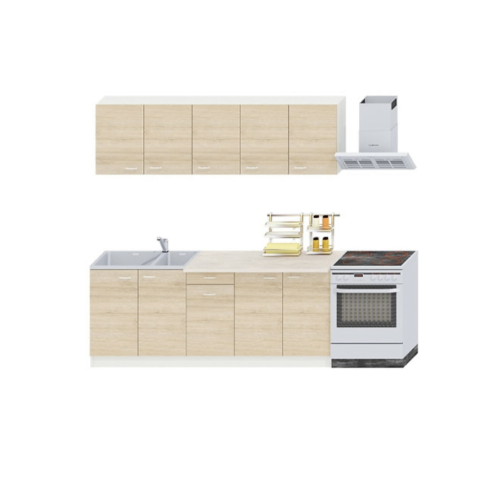 Bucatarie Ana 2.0m Alb&Sonoma [1]