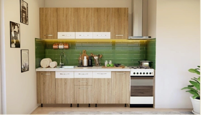 Bucatarie Boston 2 metri Sonoma&Alb [1]