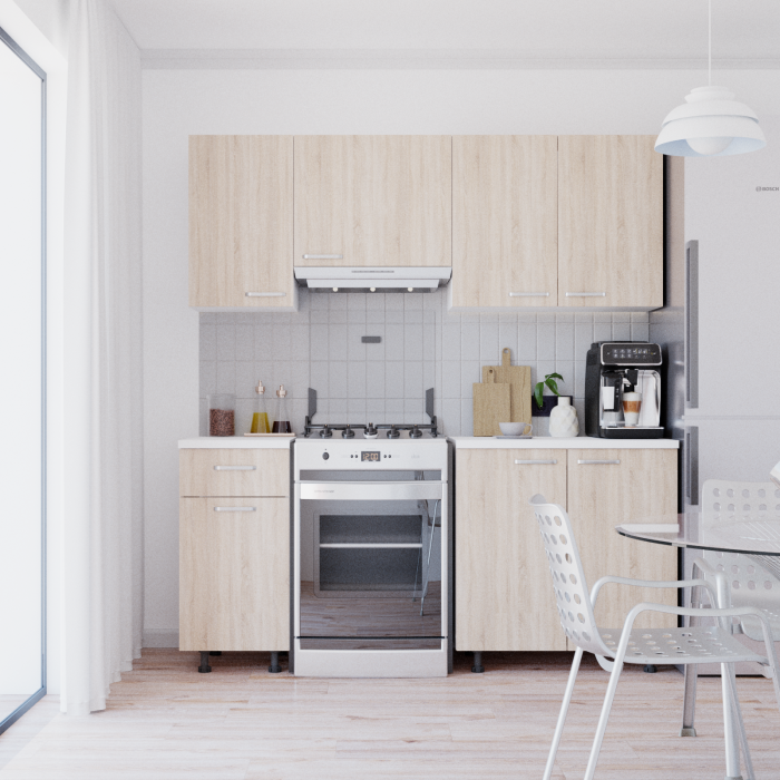 Bucatarie Oriana 1.8m Sonoma&Alb [1]