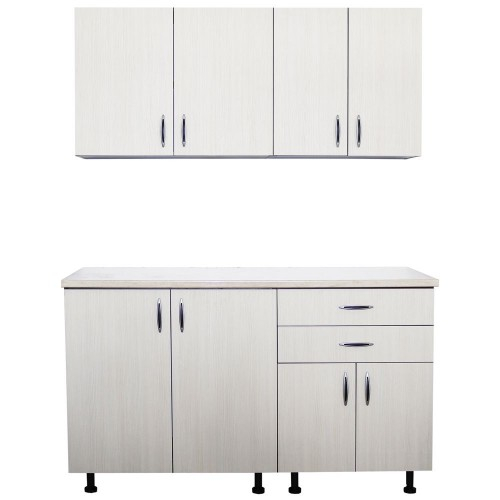 Bucatarie Sofia 1.4 metri cu blat travertin [6]