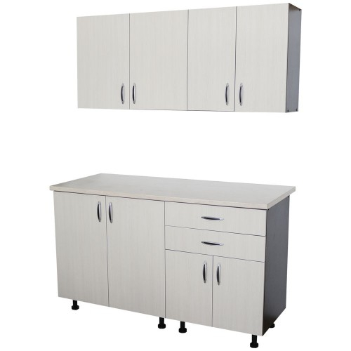 Bucatarie Sofia 1.4 metri cu blat travertin [5]