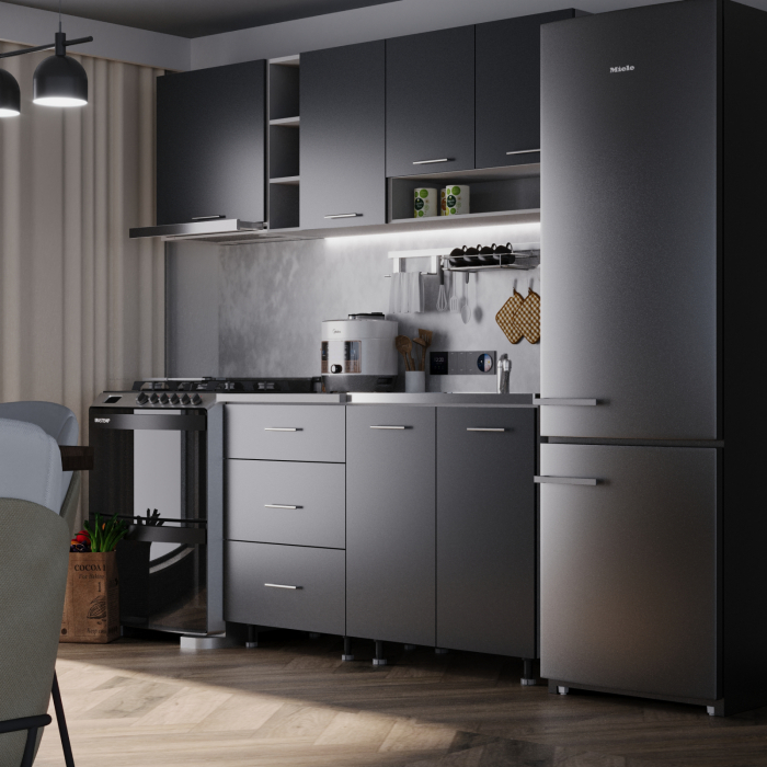 Bucatarie Spania 2.0 m Antracit [1]