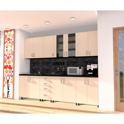 Bucatarie Zebra 2.6m PAL Cappuccino [2]