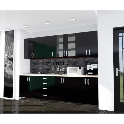 Bucatarie Zebra 2.6m PAL Negru [2]