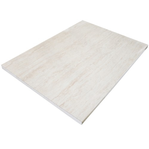 Bucatarie Zebra 260 cm din MDF Gri cu blat termoizolant culoare Marmura [2]