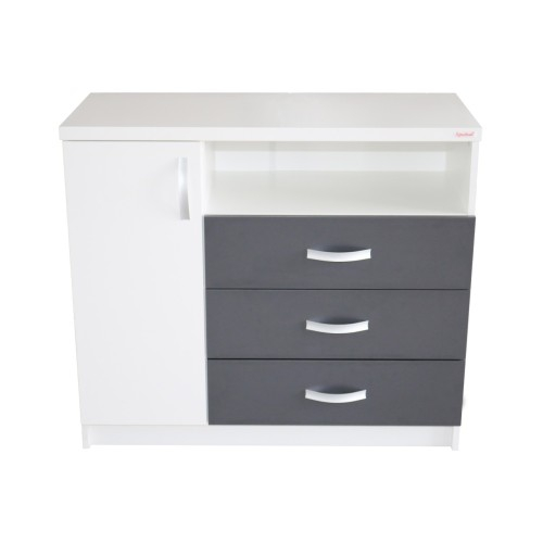 Comoda Milano Alb/Gri [1]