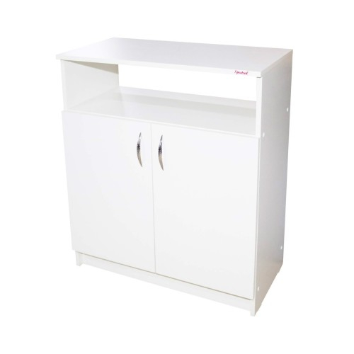 Comoda Soft 2 usi, alb, 75 x 87 x 39 cm [2]