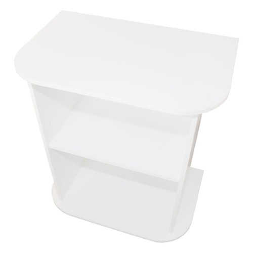 Comoda TV pe role, alba, 69 x 80 x 45 cm [2]