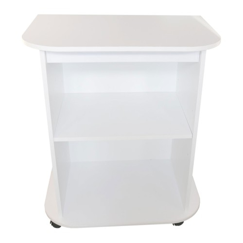 Comoda TV pe role, alba, 69 x 80 x 45 cm [3]