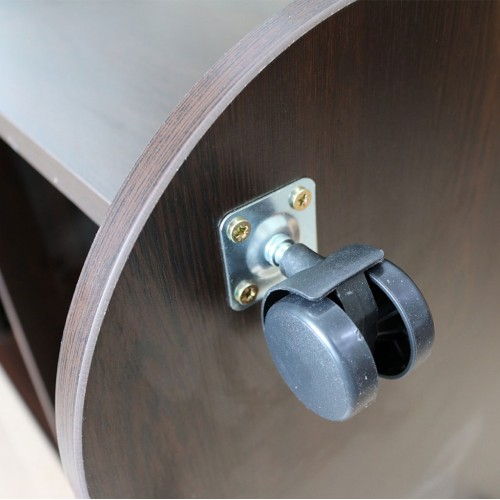 Comoda TV pe role, wenge, 69 x 80 x 45 cm [3]