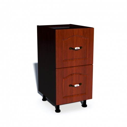 Corp inferior 40 cu 2 sertare metalice pentru greutate Zebra MDF mustata cedru [1]